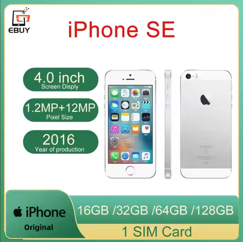 Unlocked Apple iPhone SE Smartphone 16/32/64/128GB ROM 4" Original iPhone SE Dual Core Touch ID 4G L