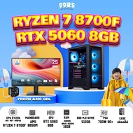 SETCOM + MONITOR/ BONMECOM2 คอมประกอบ / NEW RTX 5060 8GB / AMD AM5 RYZEN 7 8700F / Case เลือกแบบได้น