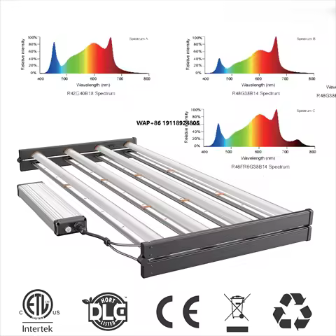 3000K Full Spectrum 320W 6bars LM301H EVO Led Grow Light Bars with UV IR Switch Control Bloom 7-Year