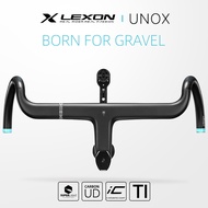 LEXON UNOX Road Dropbar Carbon Gravel Integrated Handlebar Full Internal Cable Routing Aero Cockpit 