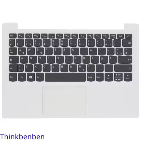 DE German White Keyboard Upper Case Palmrest Shell Cover For Lenovo Ideapad 130S 11 11IGM 120S 11IAP