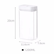 500/800/1200/1800ml Plastic Food Storage Container Refrigerator Noodle Rice Grains Storage Box Kitch