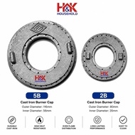 5B Cast Iron Burner Cap TL-123C Tudung Burner Dapur Gas 5B Dapur Gas Besi Tuang Heavy Duty High Qual
