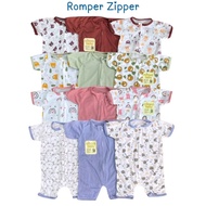 3pcs Zyper baby romper Newborn zipper baby short romper romper baby newborn