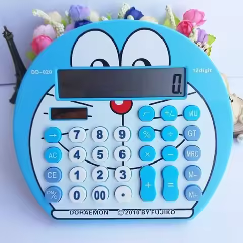 New Doraemon Calculator Cute Cartoon Creativity with Voice Calculator Fashion Exquisite Portable Lar