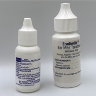 Virbac Otomite Plus / Zoetis Eradimite Ear Mite Treatment for Cats & Dogs MAXIMUM 0.15% pyrethrin 50