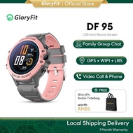 Jam Tangan Kanak-kanak Gloryfit DF95 Panggilan Suara & Video Sembang Keluarga GPS+LBS+WIFI+AGPS SOS 