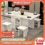 Hokst Hore Folding Table Table With Chair Set Dining Table Minimalist Multifunctional Folding Dining Table