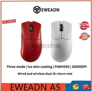 EWEADN A5 Three mode Wireless Lightweight PAW3395 Game E-sports Office Mouse