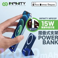 🔥最新到港🔥infinity MPS12P 12000mAh 極強磁吸無線充電移動電源［全新行貨門市現貨］