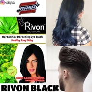 RIVON HAIR DARKENING DYE- BLACK ( INAI RAMBUT)