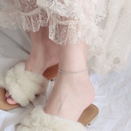 succbelive - twirl anklet สร้อยข้อเท้าเงินแท้ ปรับขนาดได้