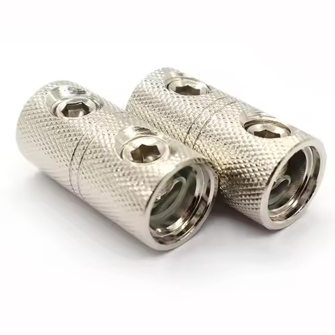 Car Stereo Power Wire Coupler Terminals Wire Splice Coupler Car Audio Brass Terminal Butt Connectors
