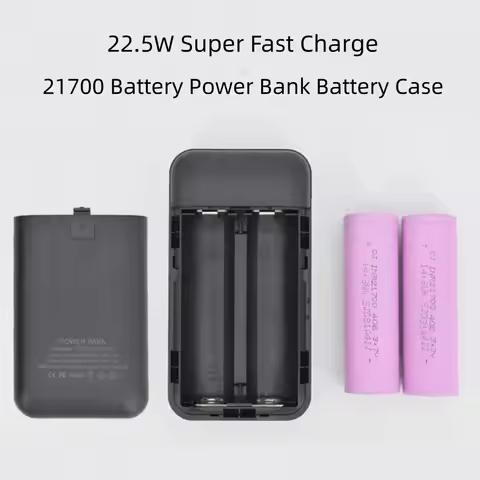 PD 22.5w 21700 Battery Power Bank Battery Case Fast Charging Module S620 Chip DIY 2 Cell Battery Det