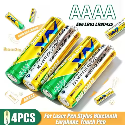 1.5V AAAA Alkaline Battery 4PCS LR8D425 E96 LR61 MN2500 MX2500 for Stylus Pen & Bluetooth Earphones