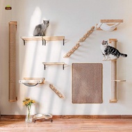 Wall Mounted Cat Stairway - Indoor Climbing Furniture for Apartment Play