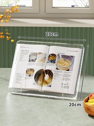 Acrylic Reading Stand Bookend Invisible Adjustable Desktop Childrens Picture Book Reading Tool Book