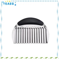 TEASG Potato Slicer, with Handle Heavy Duty Potato Cutter, Cutting Stainless Steel Wavy Vegetable Ch