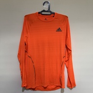 Adidas Running Training Trail Cycling Hiking Tee Long Sleeve Aeroready Kaos Lari Gym Fitnes Fitness 