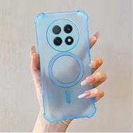 Magnetic Suction For OPPO F29 F27 F25 F23 F21 F19 F19S Pro Plus Pro+ 5G 4G Transparent Phone Case, S