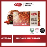 Dara Beef Burger Patty | Burger Daging Lembu - 4 pcs -  400g (4 x 100g)