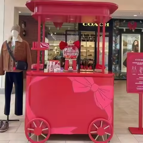 Customizable Internet celebrity stall trolley hotel snack festival booth shopping mall float monopol