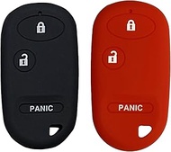 Key Fob Cover for Accord Civic: 2 Pcs 3 Buttons Silicone Remote Case Protector Fit for Honda Civic A