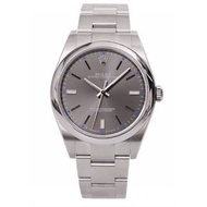 Rolex Oyster Perpetual Series Gray Dial Automatic Clock 39mm for Men # Steel Belt,