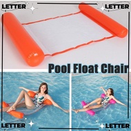 LET Pool Float Chair, Float with Inflator Floating Water Hammock, Foldable Air Bed Inflatable 120x75cm Inflatable Floating Bed Chair Swimming Pool