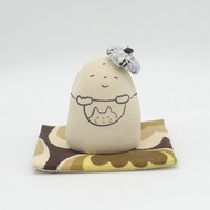 戴著貝雷帽的地藏王菩薩 手作陶偶