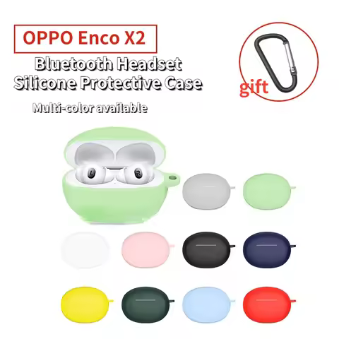 Wireless Bluetooth-compatible Earphone Case Silicone Skin Protective Sleeve Earphones Cover for OPPO