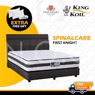 (Full Set) King Koil First Knight SPINAL CARE COMFORT 12 Inches Chiropractic Coil System Mattress + Divan + Headboard