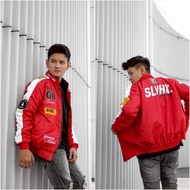 RA CLOTH JAKET NASCAR SKULL PUTIH HITAM SALVIO HEXIA