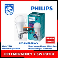 Emergency Lights Led Bulb Rechargeable Philips Led 7.5W 7.5W Watt E27 White Cool Daylight 7.5 7W