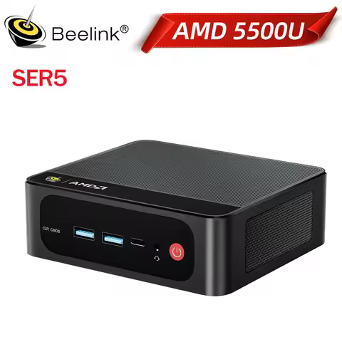 Beelink SER5AMD R5 5500U 5625U SER5 Max R7 7735HS Ryzen3 3200U Mini PC 16G NVME SSD 500G Support WiF