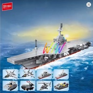 8 in 1 brick toy landscape ship - ship, military tank, nurse - 208143-50