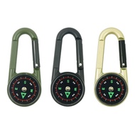Multifunctional keychain with compass_Compass Thermometer Carabiner