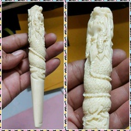 Pipa rokok tulang kerbau ukir naga rasa gurih dan nikmat