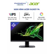 Acer KA242Y P6 Monitor - 23.8 inches - FHD - 144Hz - IP - 1ms - AMD FreeSync -