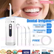 [SG LOCAL] Electric Water Flosser Electric Dental Oral Irrigator 4 Modes & 4 Nozzles