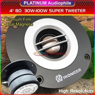 Tweeter 4 Inch 8 ohm 100 Watt Titanium Film Dual Magnet Tweeter Speaker R2-W30F