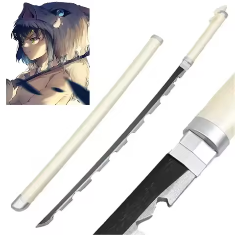 Demon Slayer 104cm Cosplay Hashibira Inosuke Bamboo Assembled Sword Kimetsu no Yaiba 41inch Katana A