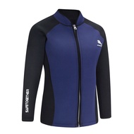 2MM Neoprene Wetsuit ผู้หญิงแยกแขนยาว Top Warm Cold Protection กีฬาทางน้ำดำน้ำดูปะการัง Surfing Divi