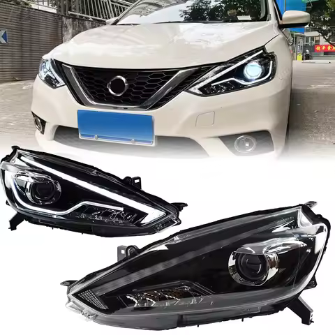 Headlight For Nissan Sylphy 2016–2019 Sentra Car автомобильные товары LED DRL Hella Xenon Lens Hella