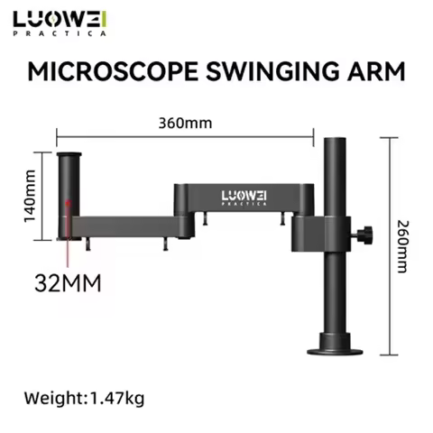 Luowei LW-017 Microscope Swing Arm Bracket Rotating Universal Flexible Folding Adjustable Fixed Lift