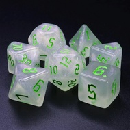 Ethereal Snowfall Dice Set of 7 | For DnD D&D MTG RPG TRPG Board Game Tarot Cards Magic
