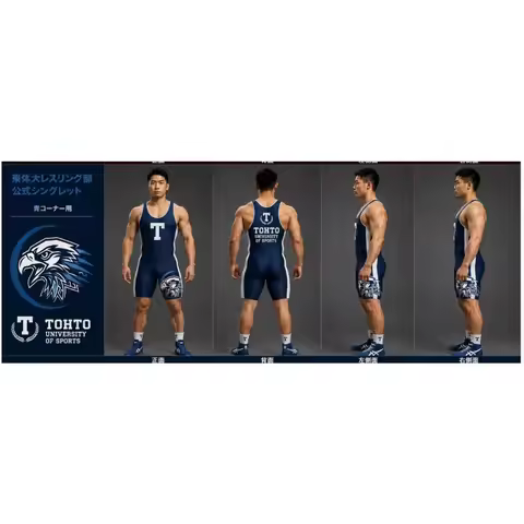 Tohto Sport University Wrestling Club Singlet