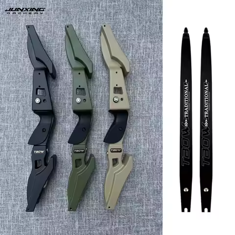 JUNXING B3 Recurve Bow 30lbs -60lbs 19 Inch Aluminum Alloy Right Handle Bow for Hunting Shooting Tra