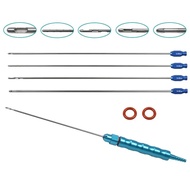 1set Fat Harvesting Cannula Kit Multi Holes Cannula Water Injection Needle Liposuction Tube with Tit