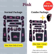 NEW Toyota Vios 2023 Interior Slot Mat Rubber Non-Slip Mat Car Accessories GR Sport BodyKit Vios 202